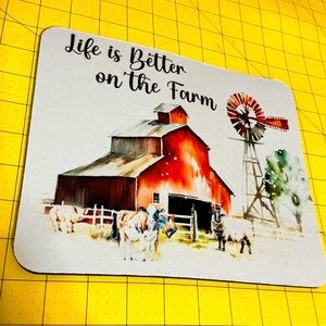 Hand pressed Sublimation Mouse Pad, Brand New!